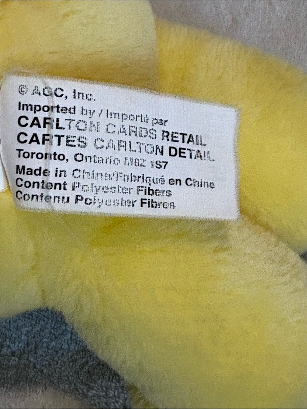 VTG Care Bears Funshine Bear plush With Carlton Cards Tuche Tags Early 2000s 13” - Picture 14 of 14